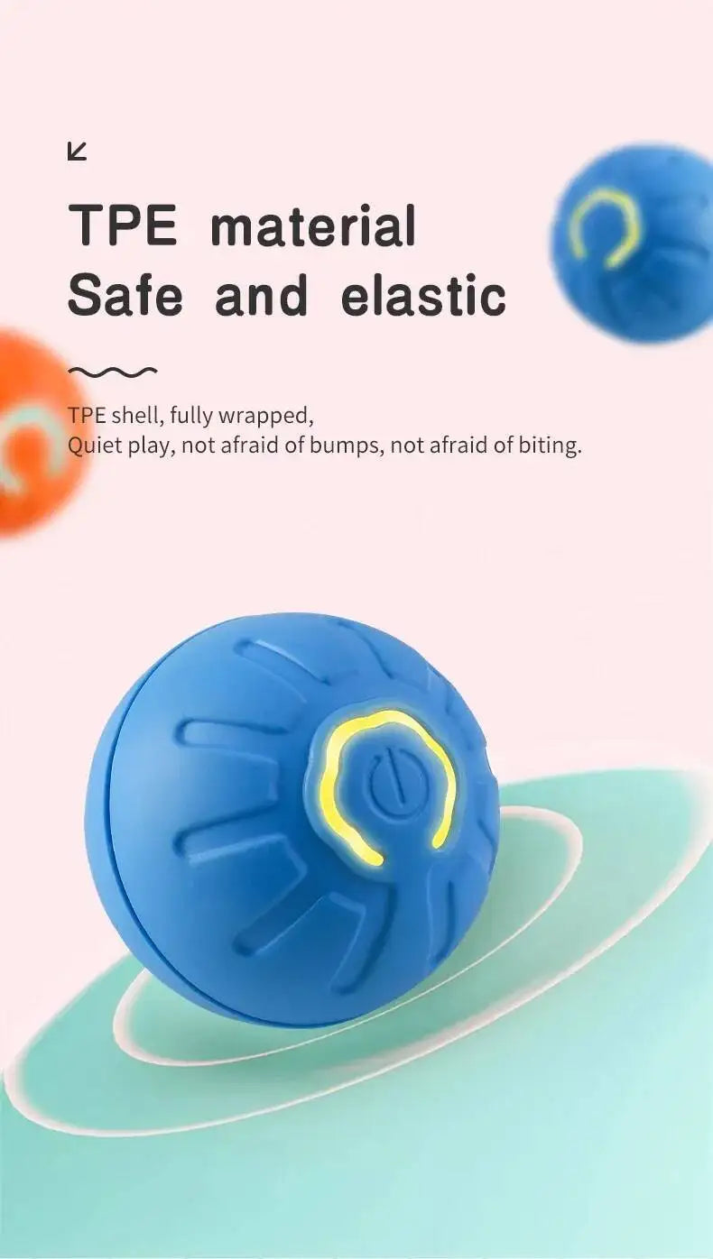 Smart Dog Toy Ball Electronic Interactive Pet Toy Moving Ball USB Automatic Moving Jumping Bouncing