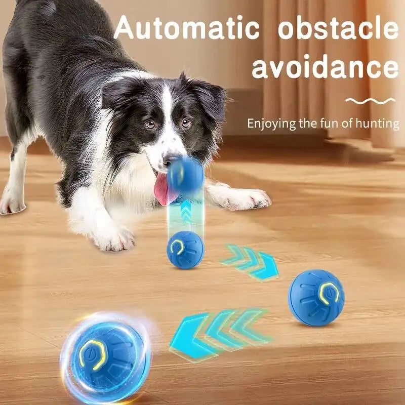 Smart Dog Toy Ball Electronic Interactive Pet Toy Moving Ball USB Automatic Moving Jumping Bouncing
