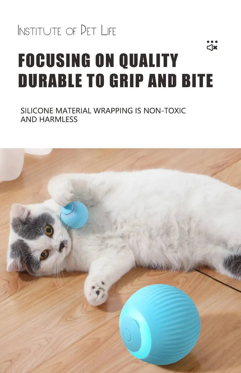 Smart Dog Toy Ball Electronic Interactive Pet Toy Moving Ball USB Automatic Moving Jumping Bouncing