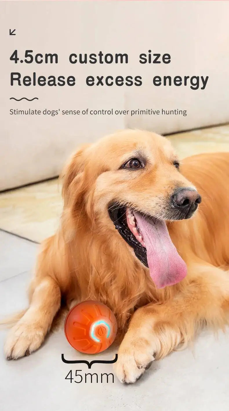 Smart Dog Toy Ball Electronic Interactive Pet Toy Moving Ball USB Automatic Moving Jumping Bouncing