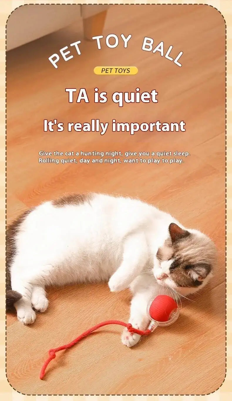 Smart Dog Toy Ball Electronic Interactive Pet Toy Moving Ball USB Automatic Moving Jumping Bouncing