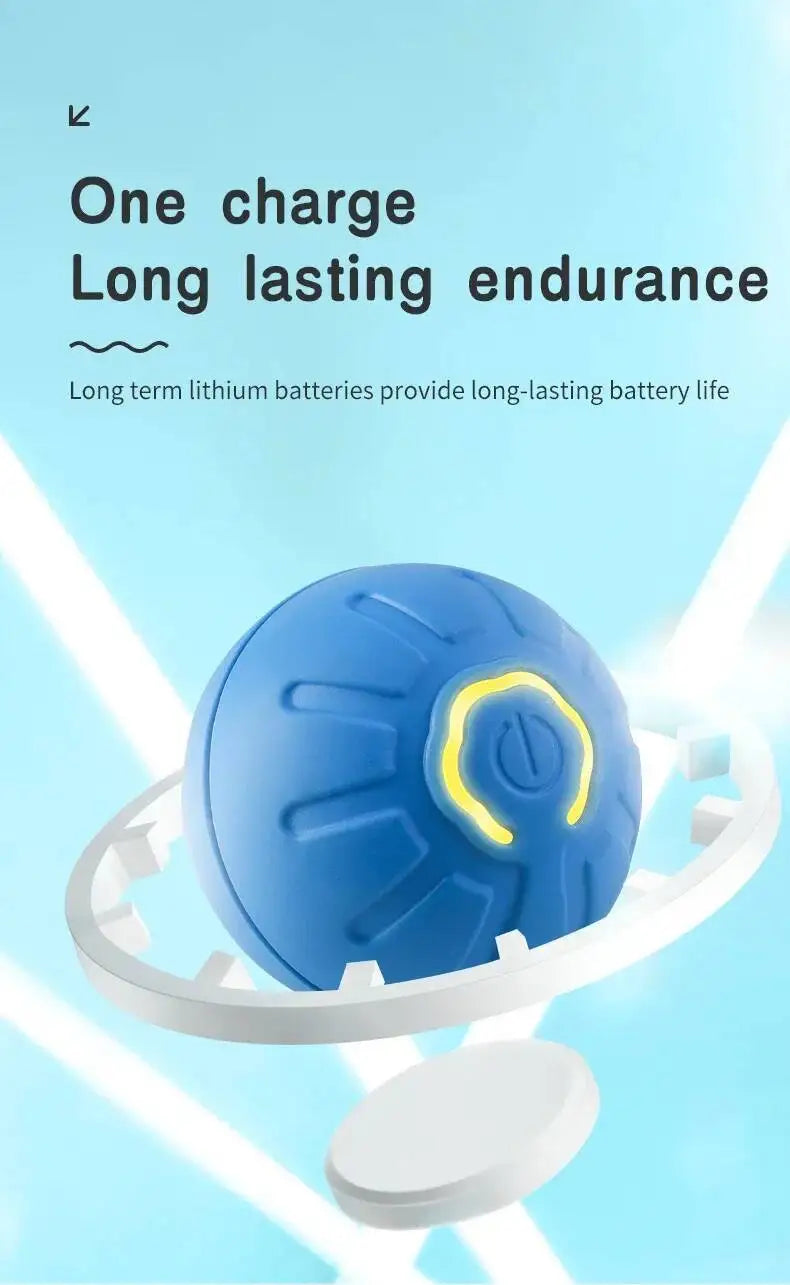Smart Dog Toy Ball Electronic Interactive Pet Toy Moving Ball USB Automatic Moving Jumping Bouncing