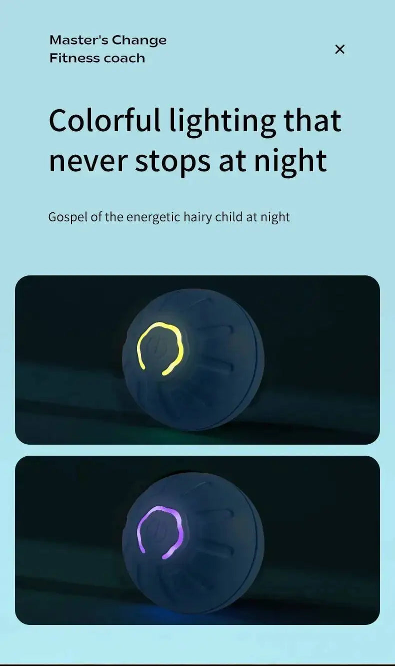Smart Dog Toy Ball Electronic Interactive Pet Toy Moving Ball USB Automatic Moving Jumping Bouncing
